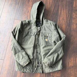 Carhartt Olive Hooded Jacket